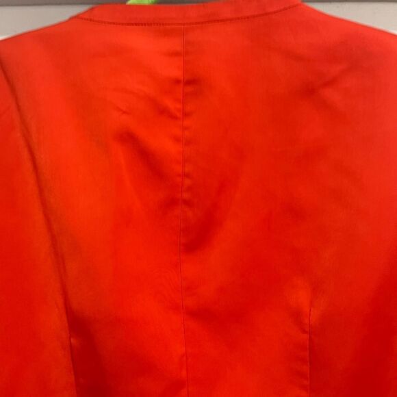 Orange worthington blazer with shoulder pads open front size 2X EUC - Picture 3 of 6